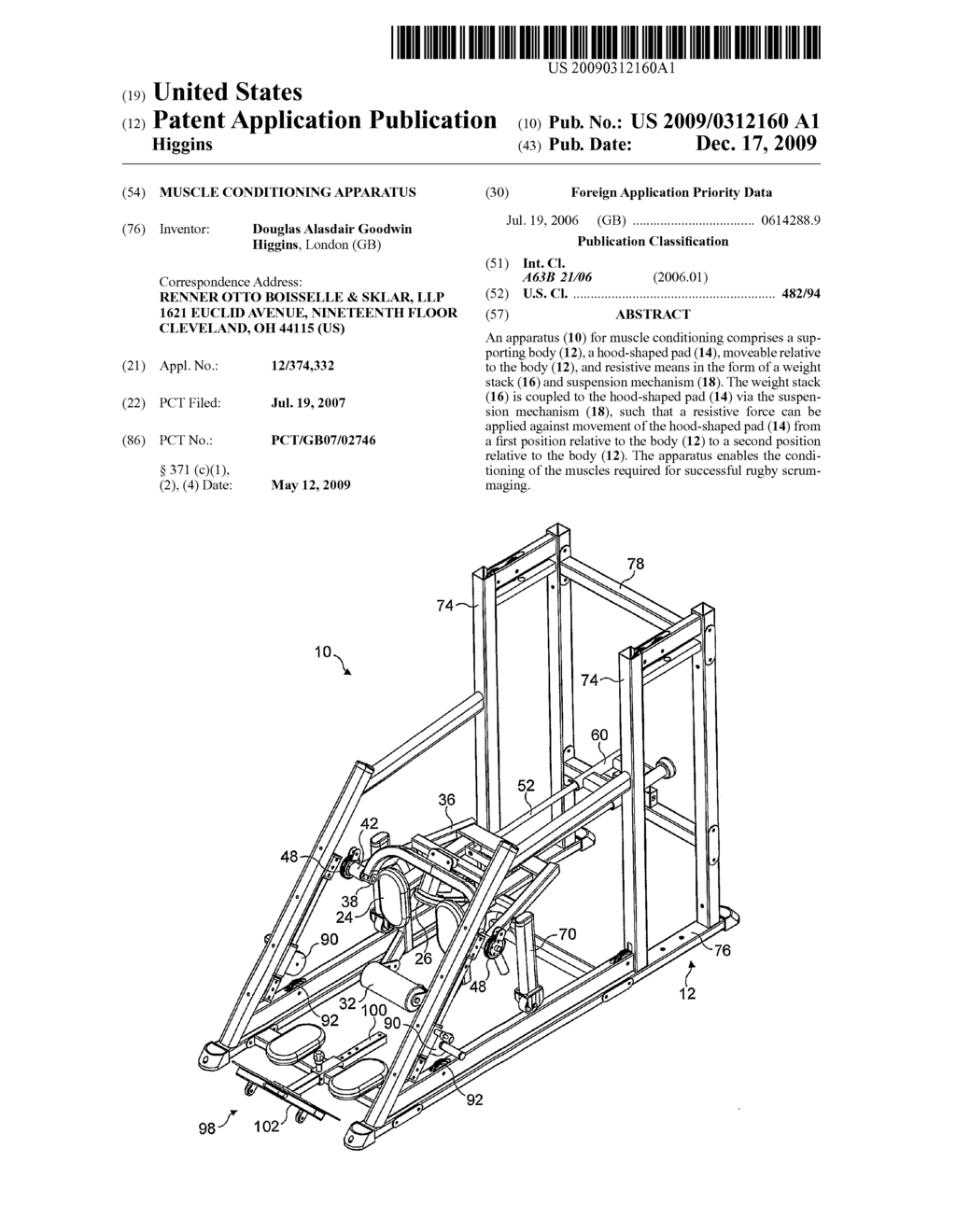 MUSCLE CONDITIONING APPARATUS - diagram, schematic, and image 01