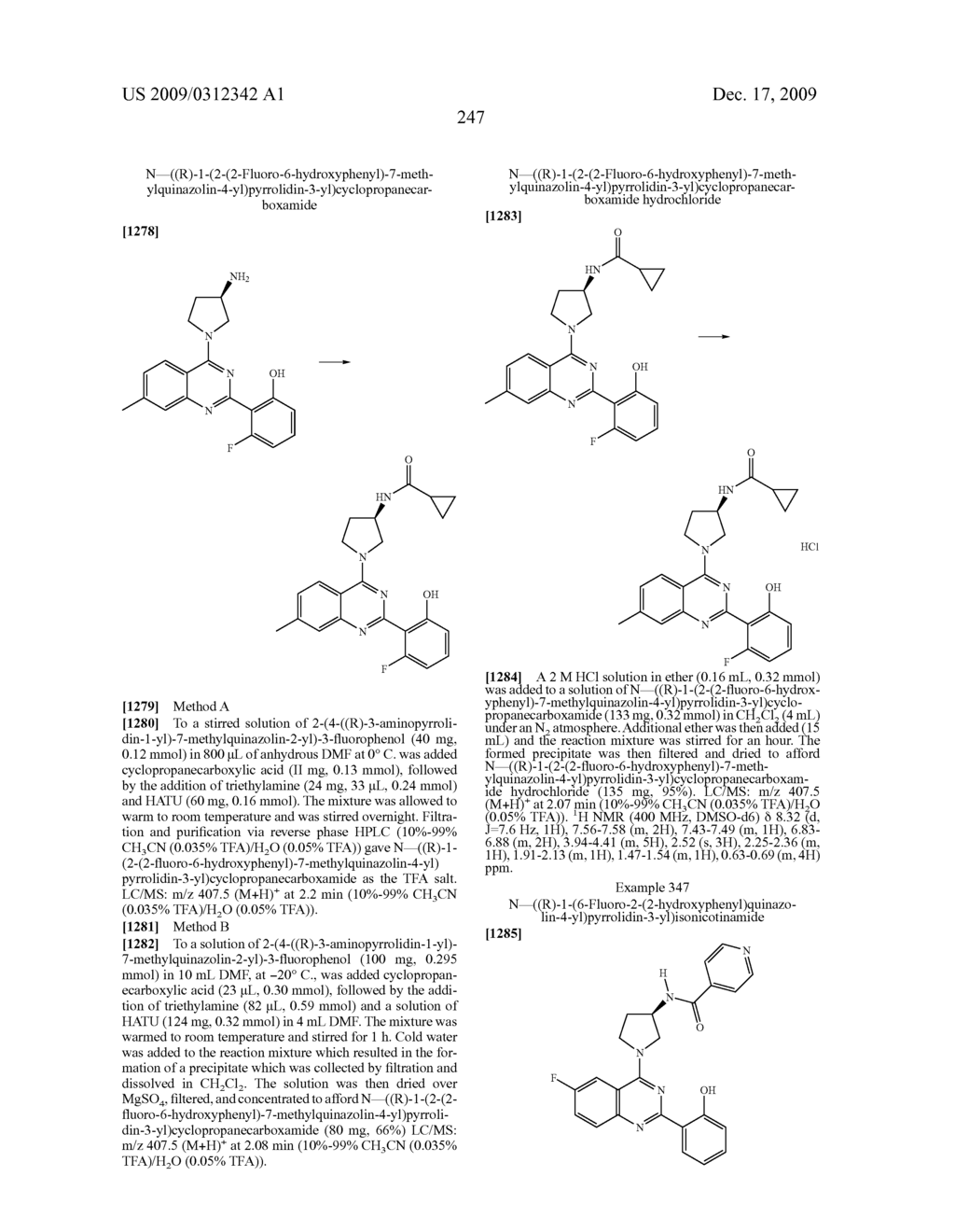 Quinazolines useful as modulators of ion channels - diagram, schematic, and image 248