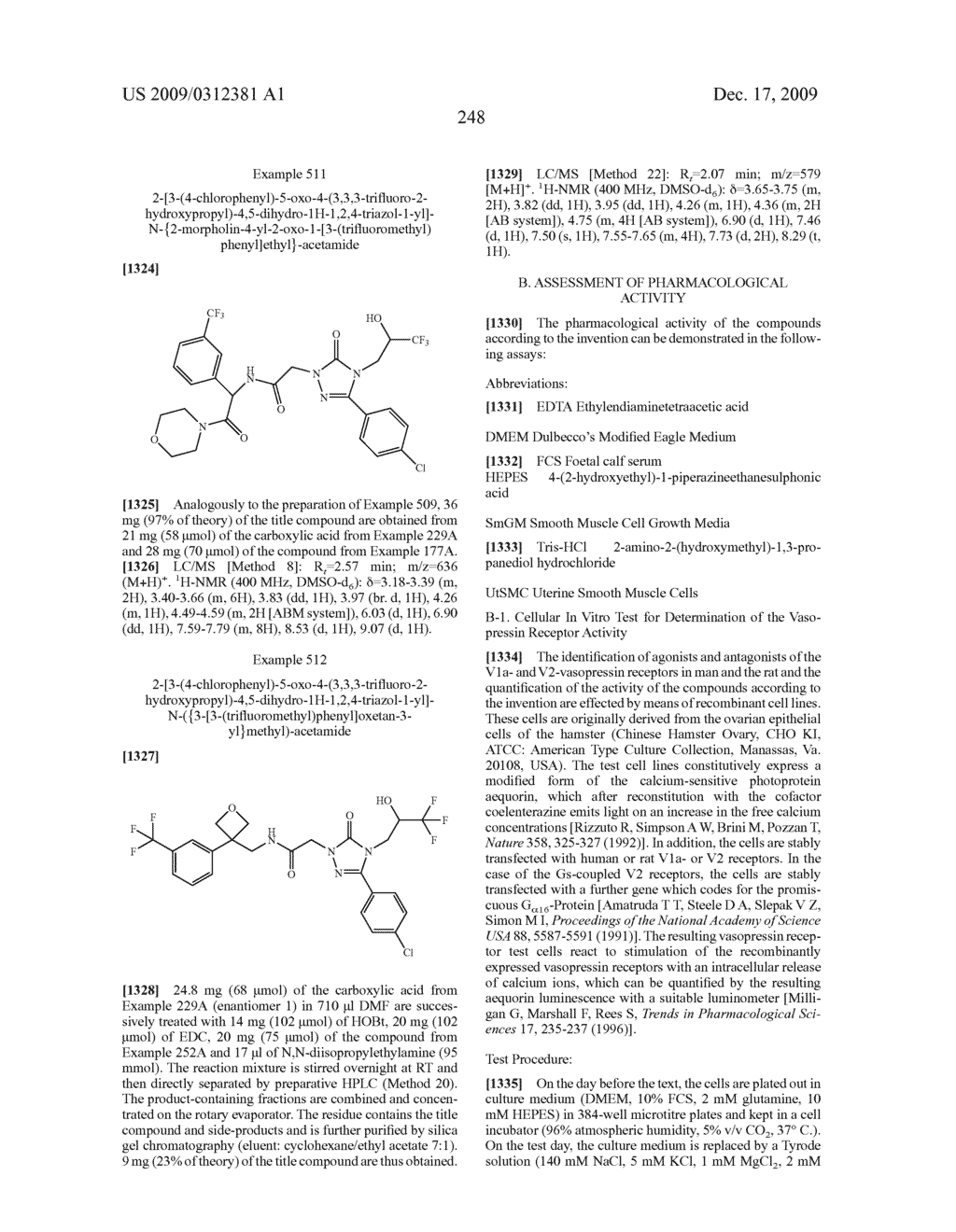 Substituted Arylimidazolone and Triazolone as Inhibitors of Vasopressin Receptors - diagram, schematic, and image 249