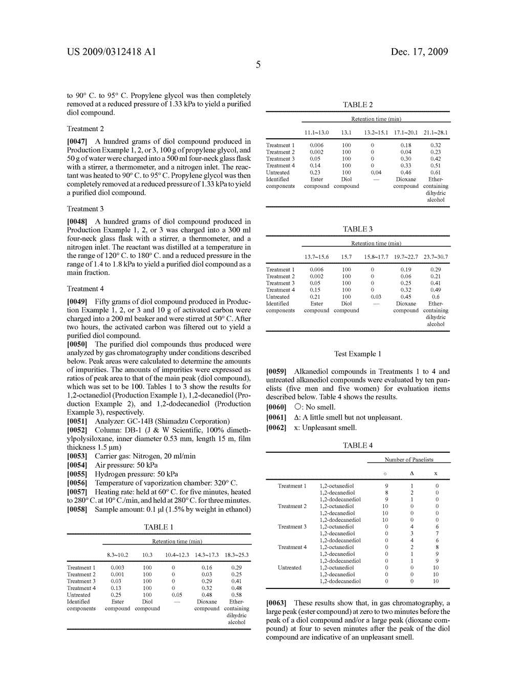 ALKANEDIOL COMPOSITION, PROCESS FOR PRODUCING THE SAME, AND COSMETIC - diagram, schematic, and image 06