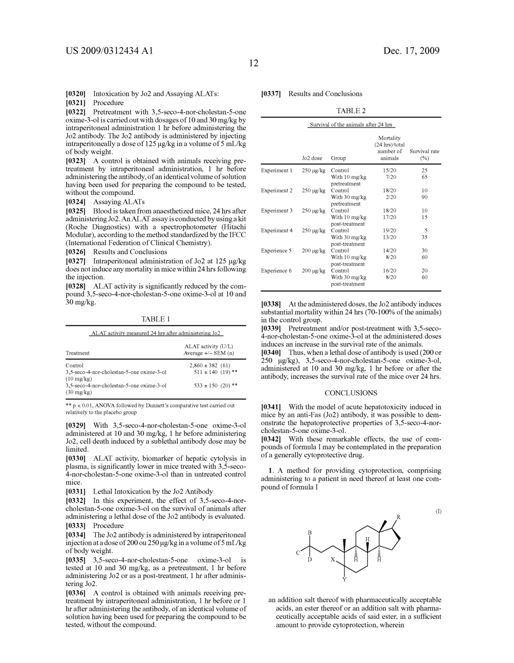 USE OF 3,5-SECO-4-NOR-CHOLESTANE DERIVATIVES FOR OBTAINING A CYTOPROTECTIVE DRUG - diagram, schematic, and image 13