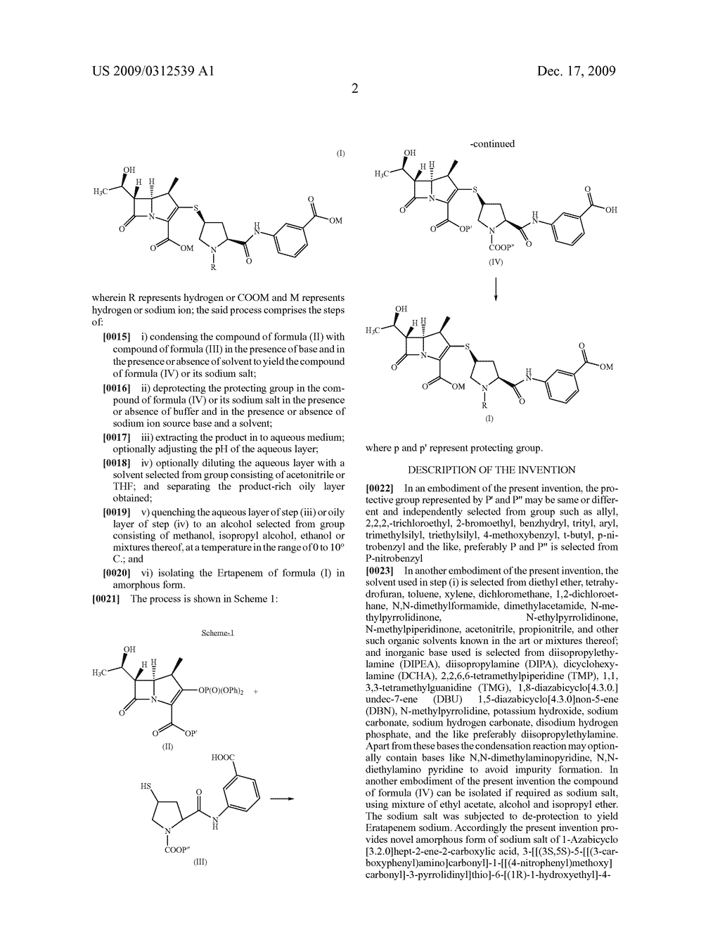 AN IMPROVED PROCESS FOR THE PREPARATION OF CARBAPENEM ANTIBIOTIC - diagram, schematic, and image 03