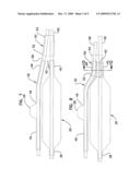 BIFURCATION CATHETER ASSEMBLY WITH DISTALLY MOUNTED SIDE BALLOON AND METHODS diagram and image