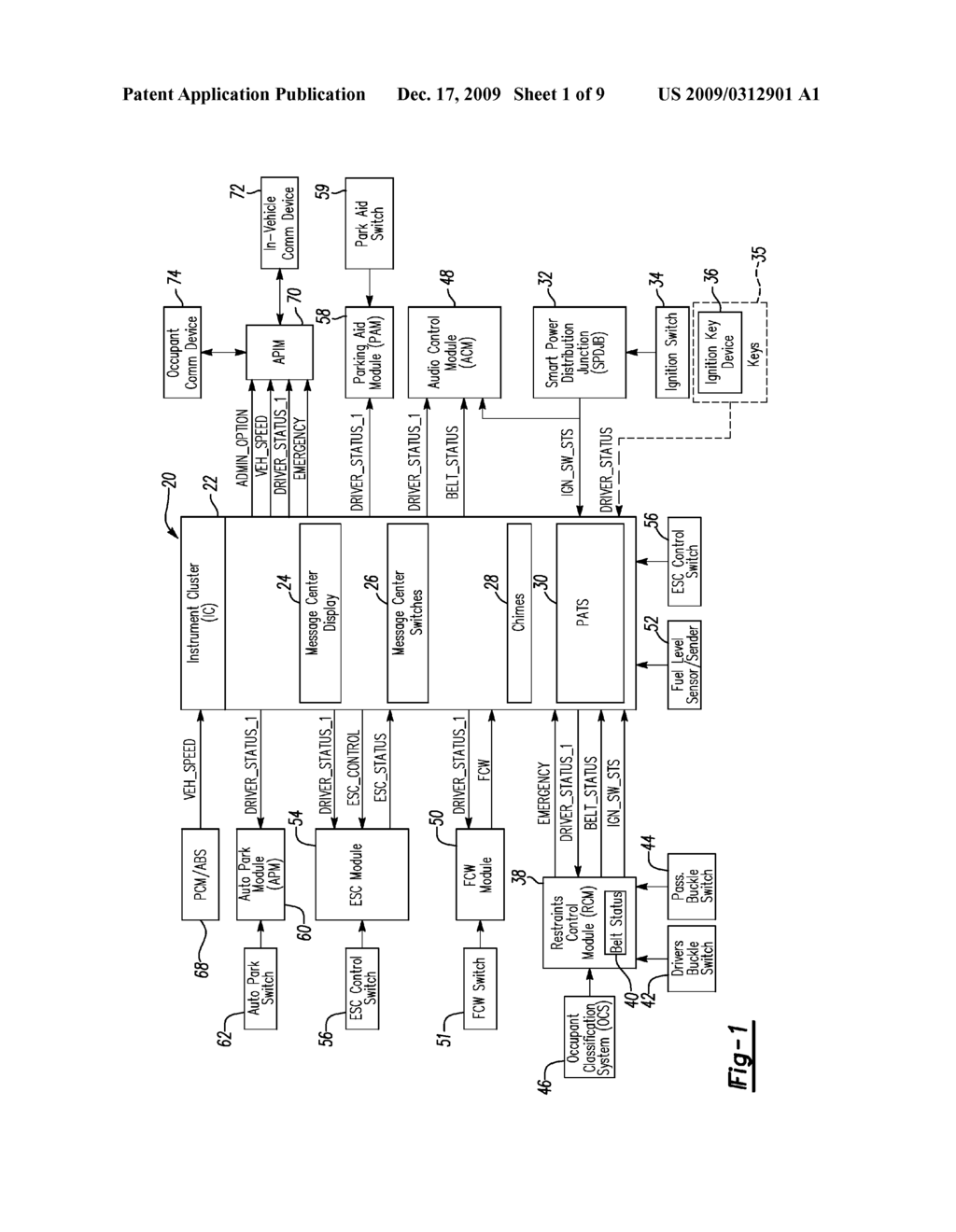 SYSTEM AND METHOD FOR CONTROLLING AN OCCUPANT COMMUNICATION DEVICE BASED ON DRIVER STATUS - diagram, schematic, and image 02