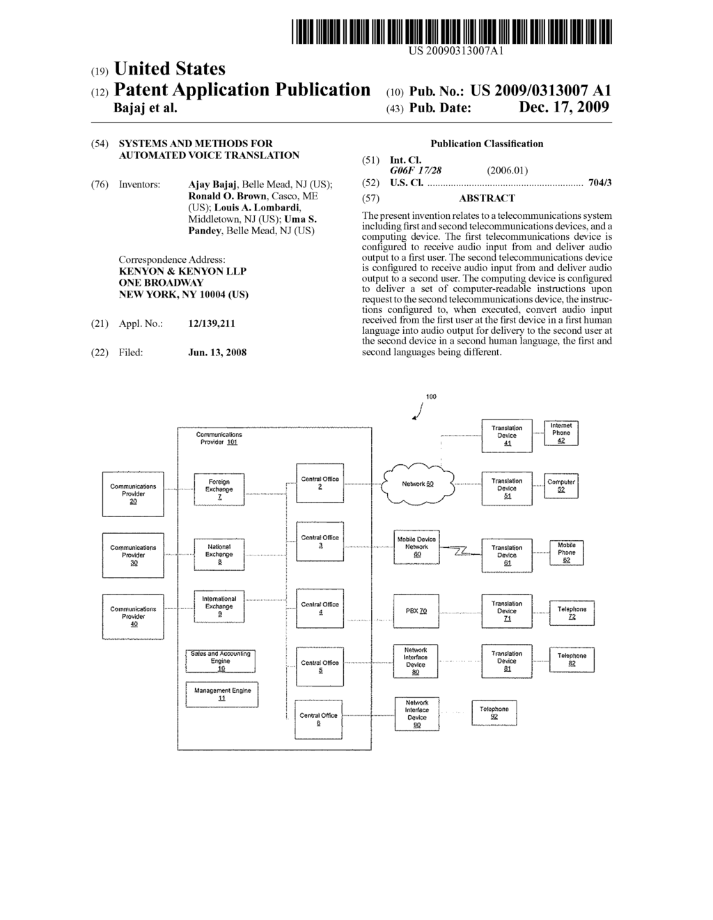 SYSTEMS AND METHODS FOR AUTOMATED VOICE TRANSLATION - diagram, schematic, and image 01