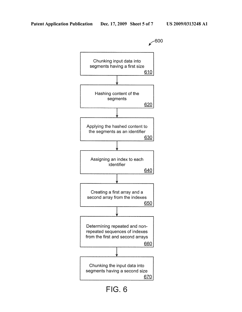 METHOD AND APPARATUS FOR BLOCK SIZE OPTIMIZATION IN DE-DUPLICATION - diagram, schematic, and image 06