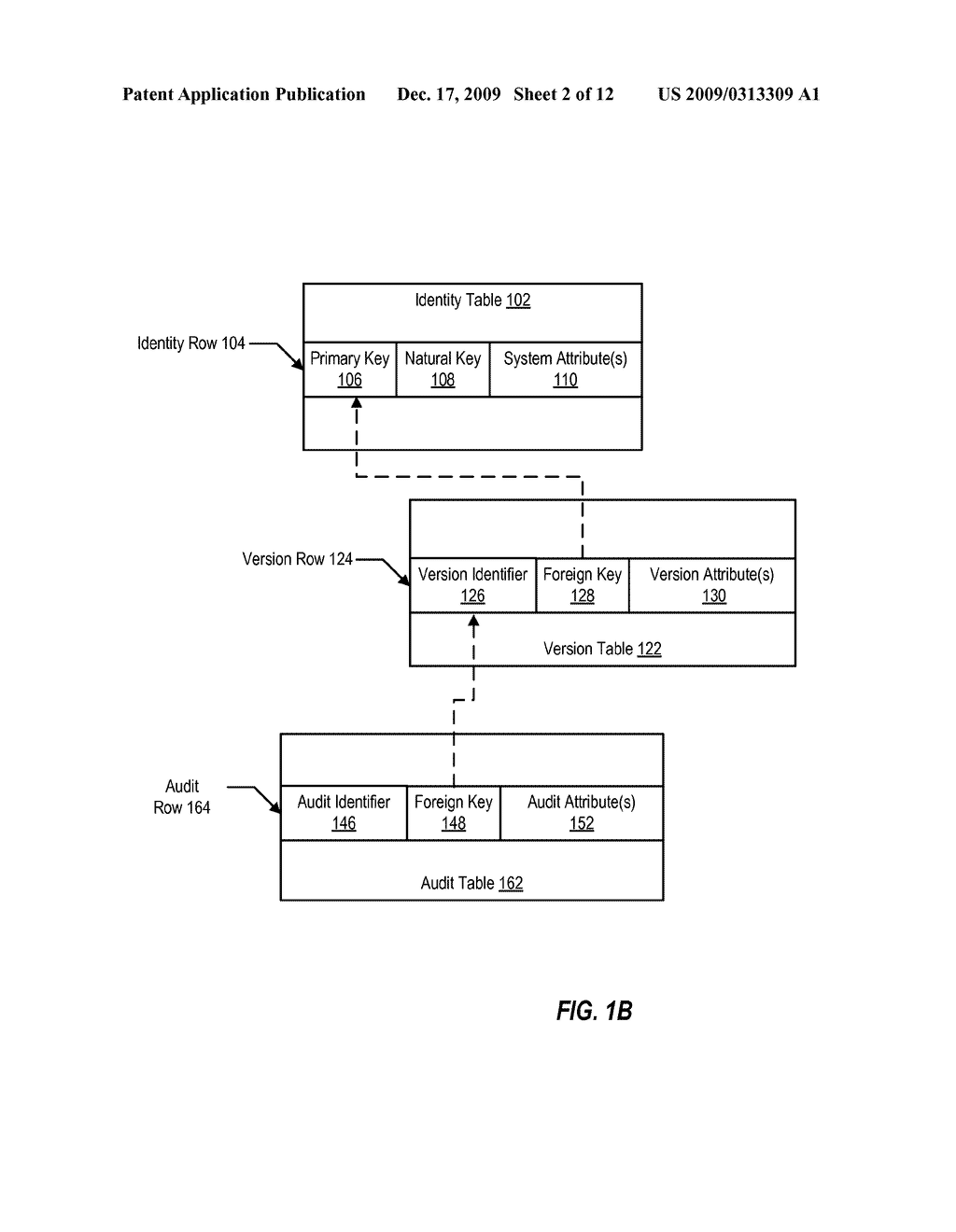 Data Pattern for Storing Information, Including Associated Version and Audit Information for Use in Data Management - diagram, schematic, and image 03