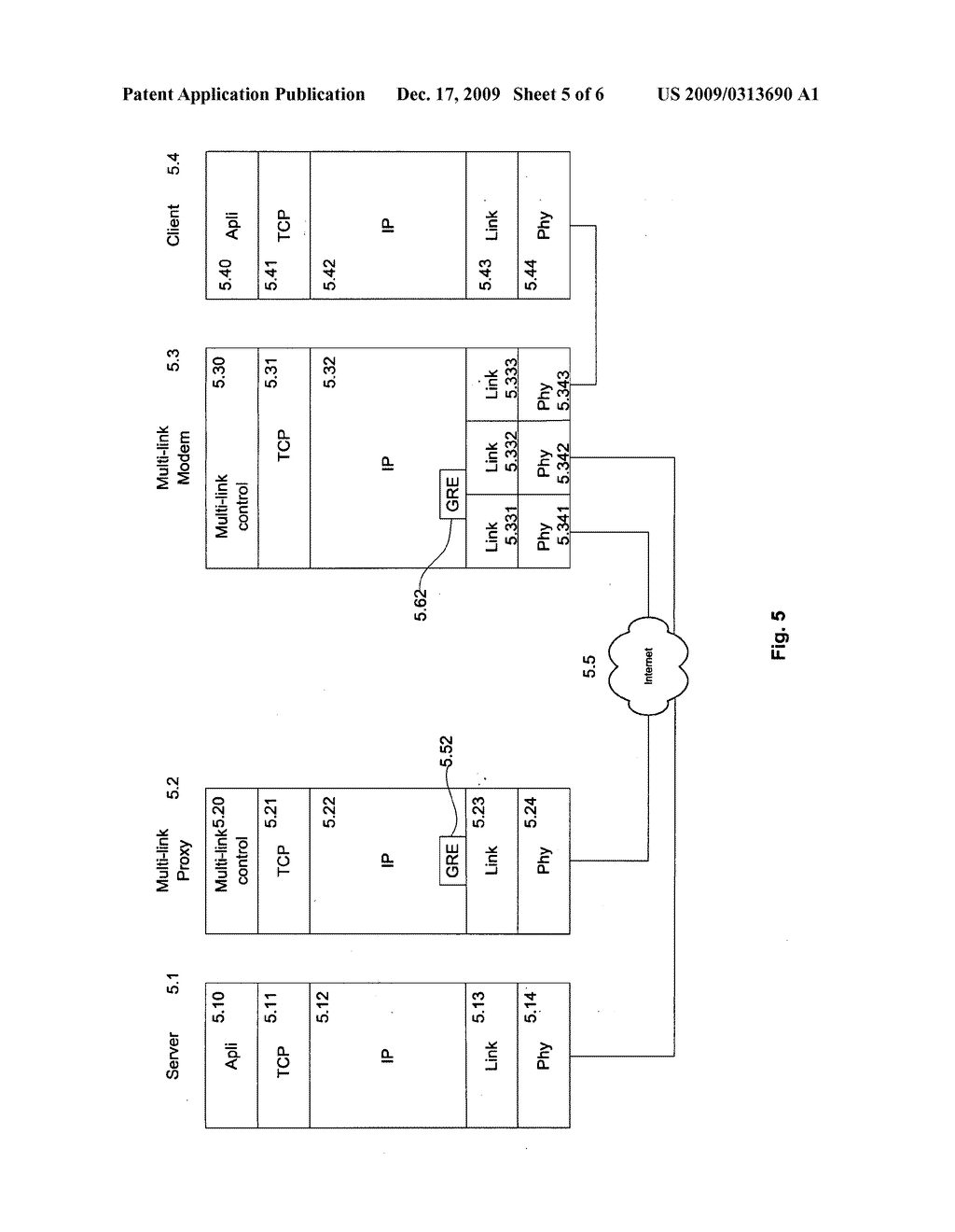 Method for establishing a multi-link access between a local network and a remote network, and corresponding appliance - diagram, schematic, and image 06