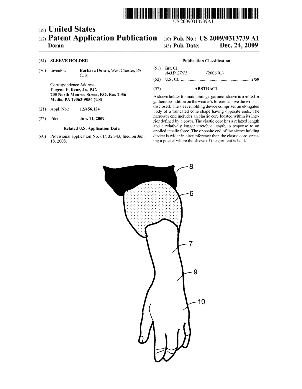 Sleeve holder - diagram, schematic, and image 01