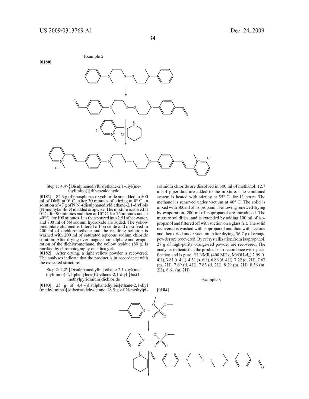 METHOD OF DYEING AND LIGHTENING KERATIN MATERIALS IN THE PRESENCE OF A REDUCING AGENT COMPRISING A FLUORESCENT DISULPHIDE DYE - diagram, schematic, and image 35