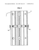 Hinge with electrical wiring diagram and image