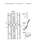 Hinge with electrical wiring diagram and image