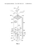 AIR PUMPED NUTRIENT FLUID HYDROPONIC GROWING AND AERATING SYSTEM diagram and image