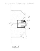 Concrete post with attachment rail diagram and image