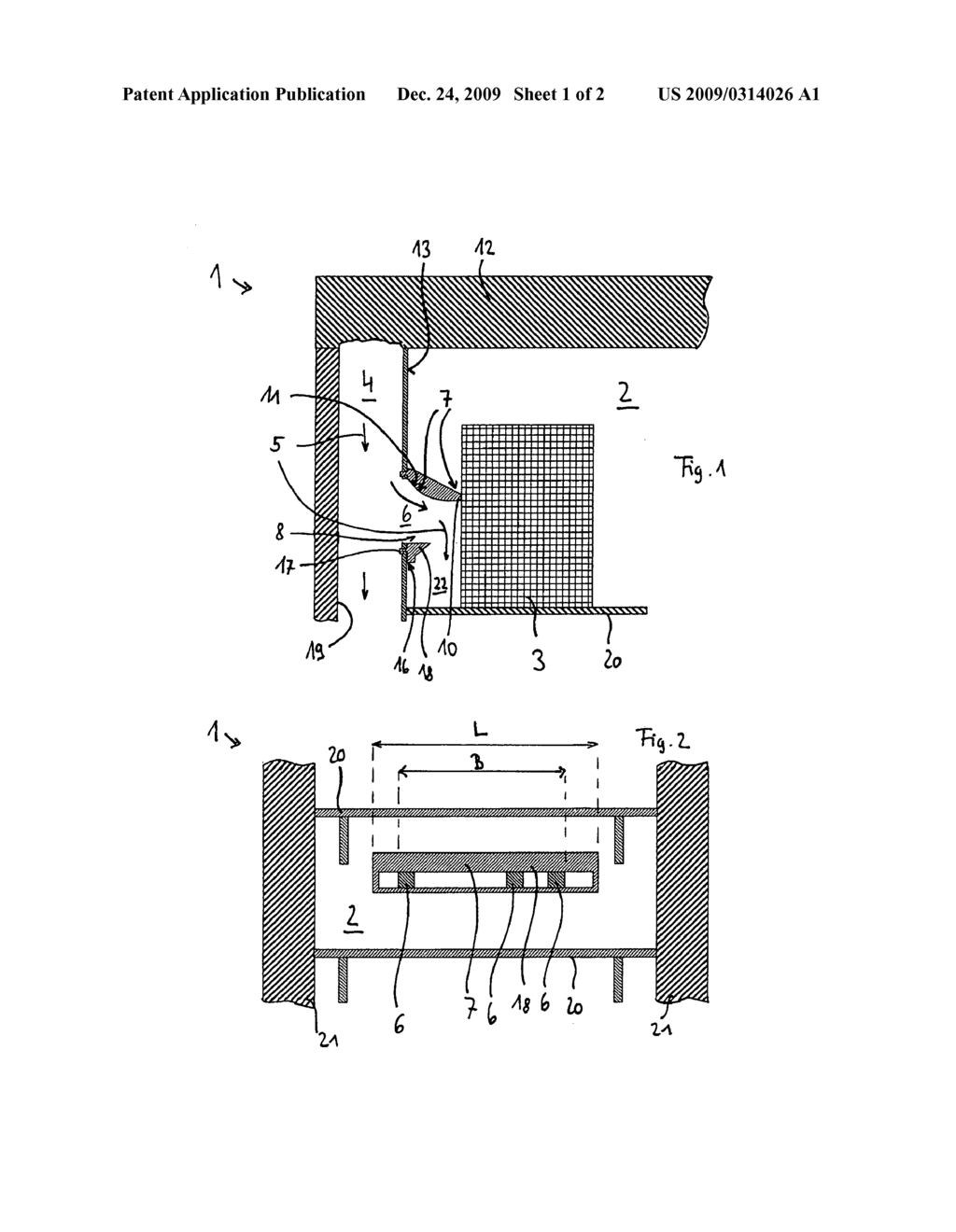 Cooling apparatus with cooling of circulating air and injection of cooling air - diagram, schematic, and image 02