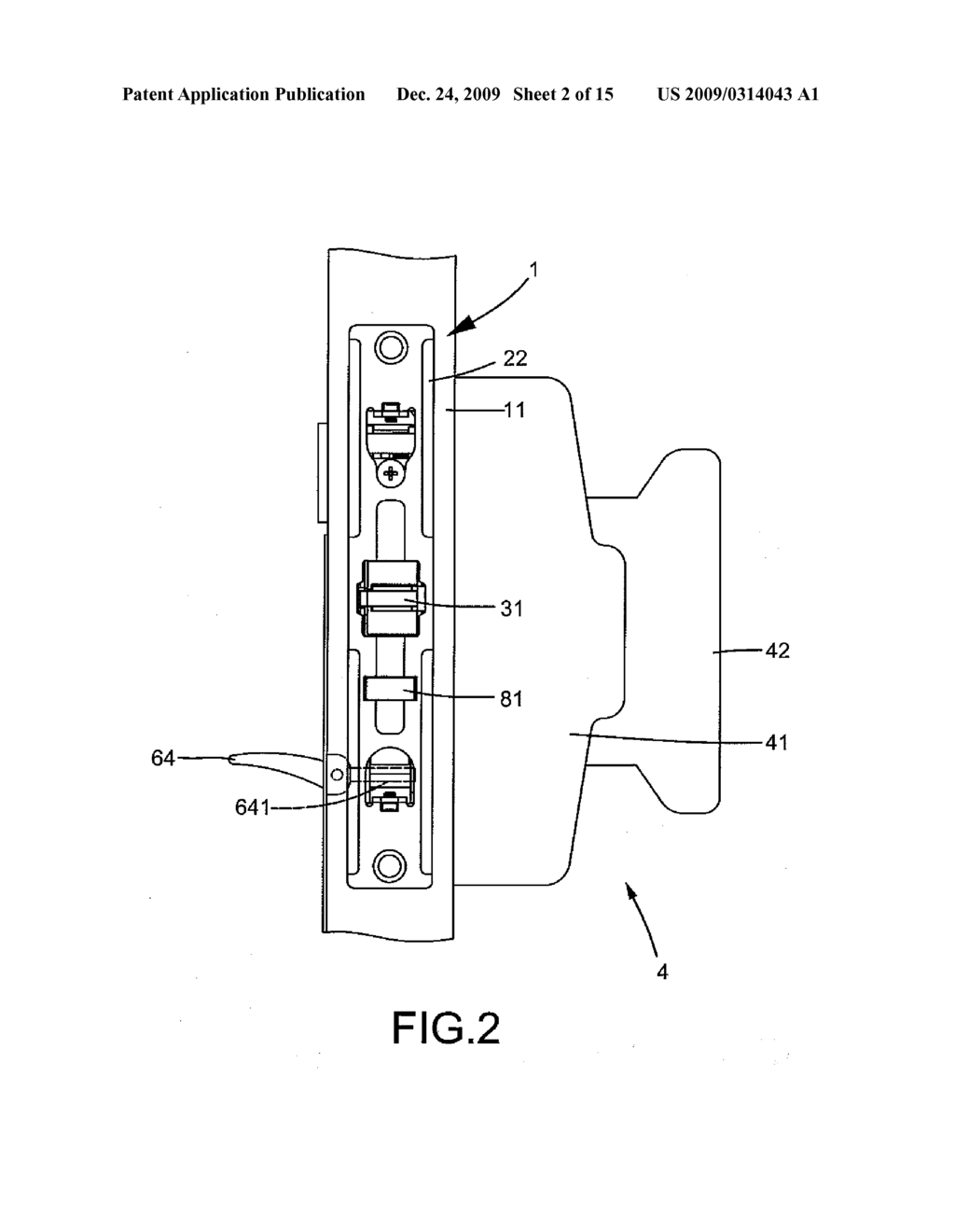 Mortise Lock for Ordinary Door and Panic Door - diagram, schematic, and image 03