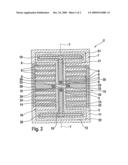 MICROMECHANICAL ACCELERATION SENSOR HAVING AN OPEN SEISMIC MASS diagram and image