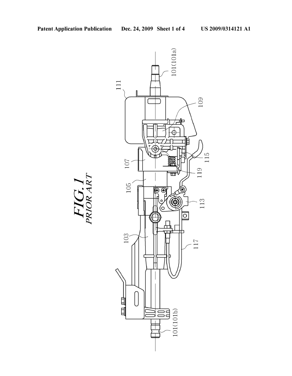 TILTING AND TELESCOPIC STEERING APPARATUS - diagram, schematic, and image 02