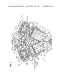 V-type internal combustion engine including throttle valve device, and vehicle incorporating same diagram and image