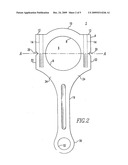 Titanium connecting rod diagram and image