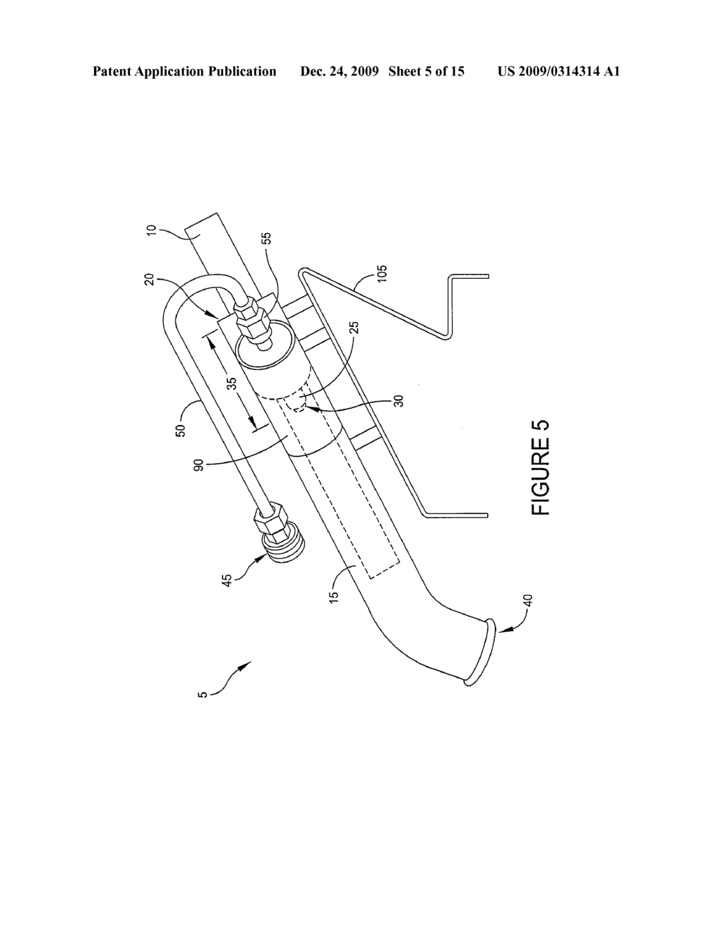 Aseptic, high pressure water cleaning chamber - diagram, schematic, and image 06