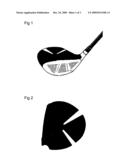 Customizable golf club wood protector diagram and image