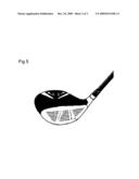 Customizable golf club wood protector diagram and image