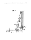 Construction apparatus with extendable mast and method for operating such a construction apparatus diagram and image