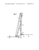 Construction apparatus with extendable mast and method for operating such a construction apparatus diagram and image