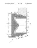 HOLDING DEVICE FOR AN ULTRASONIC TRANSDUCER diagram and image