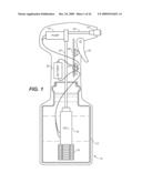 APPARATUS HAVING ELECTROLYSIS CELL AND INDICATOR LIGHT ILLUMINATING THROUGH LIQUID diagram and image