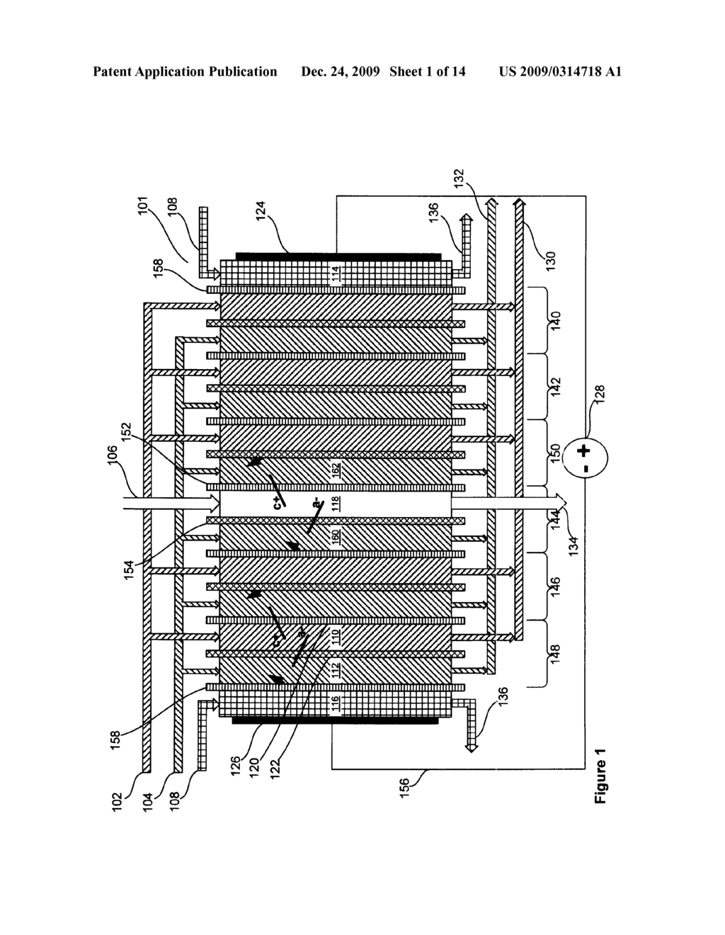 Method, Apparatus And Plant For Desalinating Saltwater Using Concentration Difference Energy - diagram, schematic, and image 02