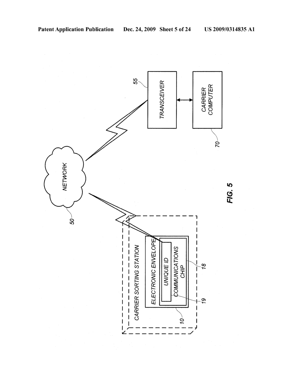 SYSTEM FOR SHIPPING AN ITEM USING AN ELECTRONIC ENVELOPE - diagram, schematic, and image 06