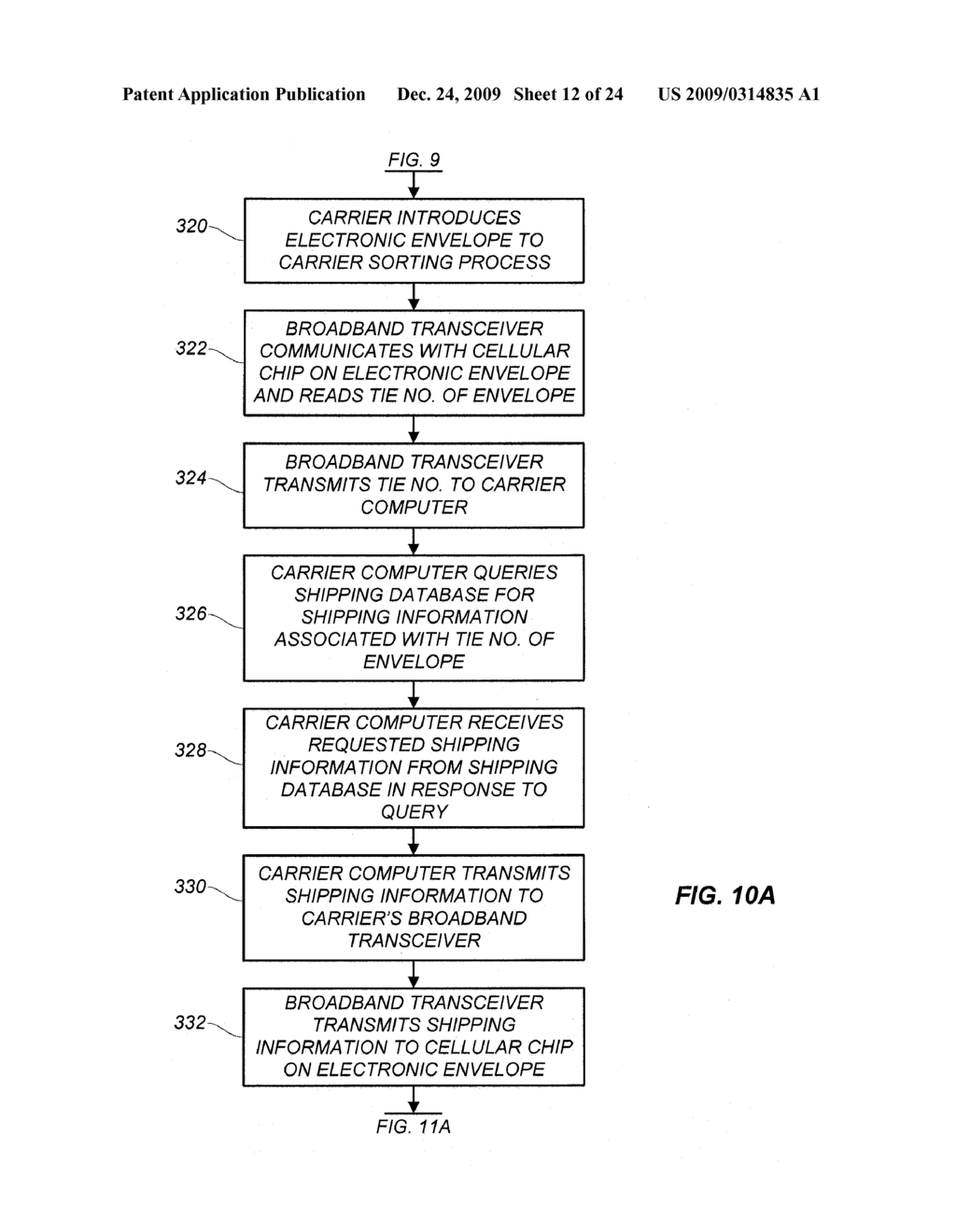 SYSTEM FOR SHIPPING AN ITEM USING AN ELECTRONIC ENVELOPE - diagram, schematic, and image 13