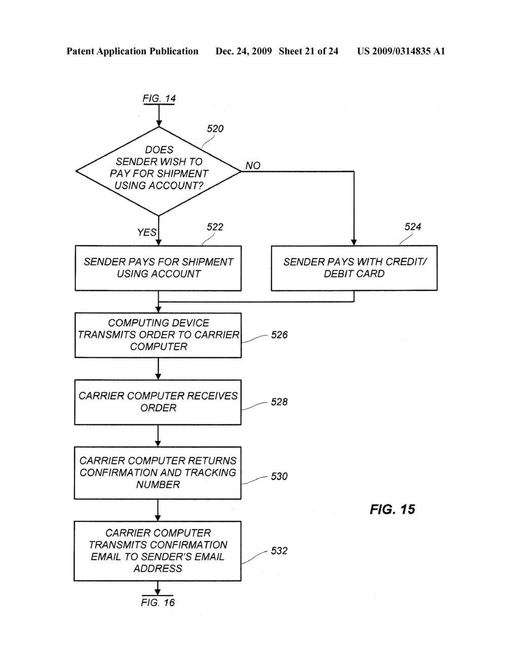 SYSTEM FOR SHIPPING AN ITEM USING AN ELECTRONIC ENVELOPE - diagram, schematic, and image 22