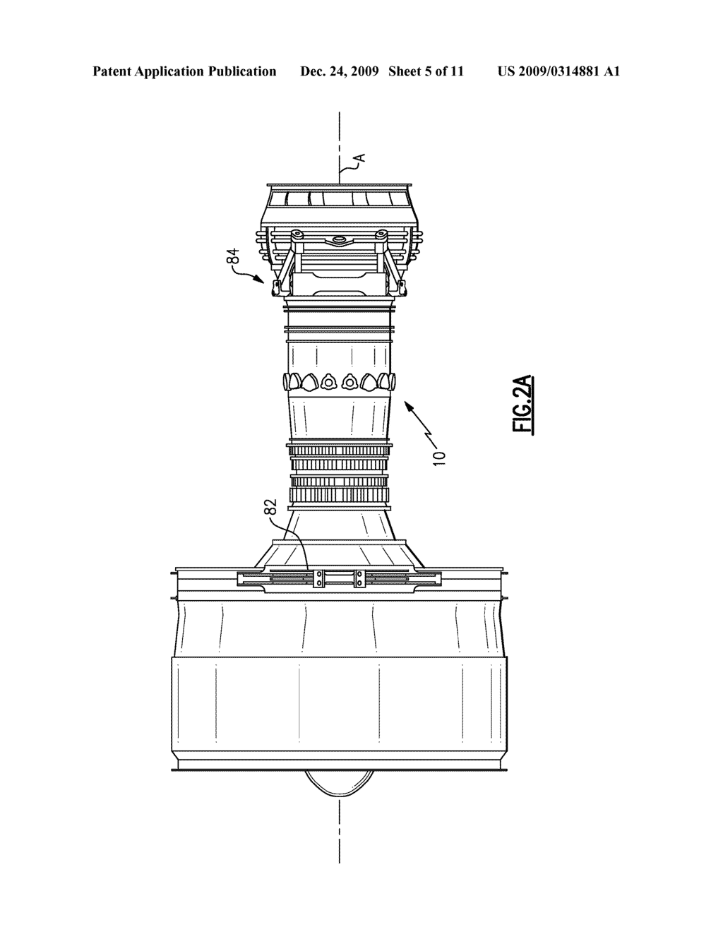 ENGINE MOUNT SYSTEM FOR A TURBOFAN GAS TURBINE ENGINE - diagram, schematic, and image 06