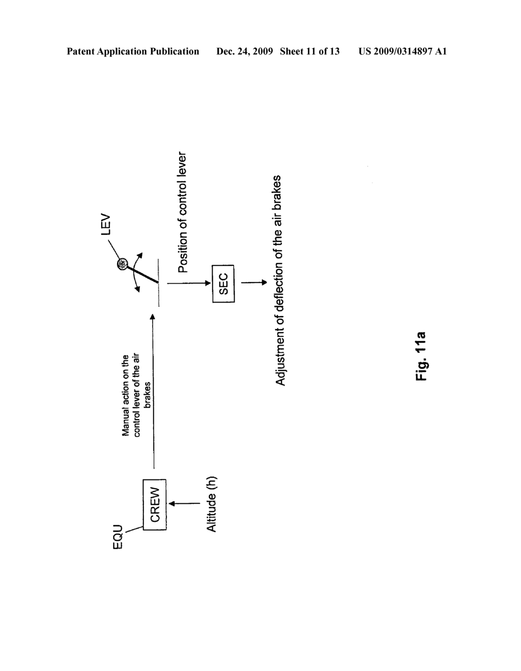 PROCEDURE AND DEVICE FOR IMPROVING THE MANEUVERABILITY OF AN AIRCRAFT DURING THE APPROACH TO LANDING AND FLARE-OUT PHASES - diagram, schematic, and image 12