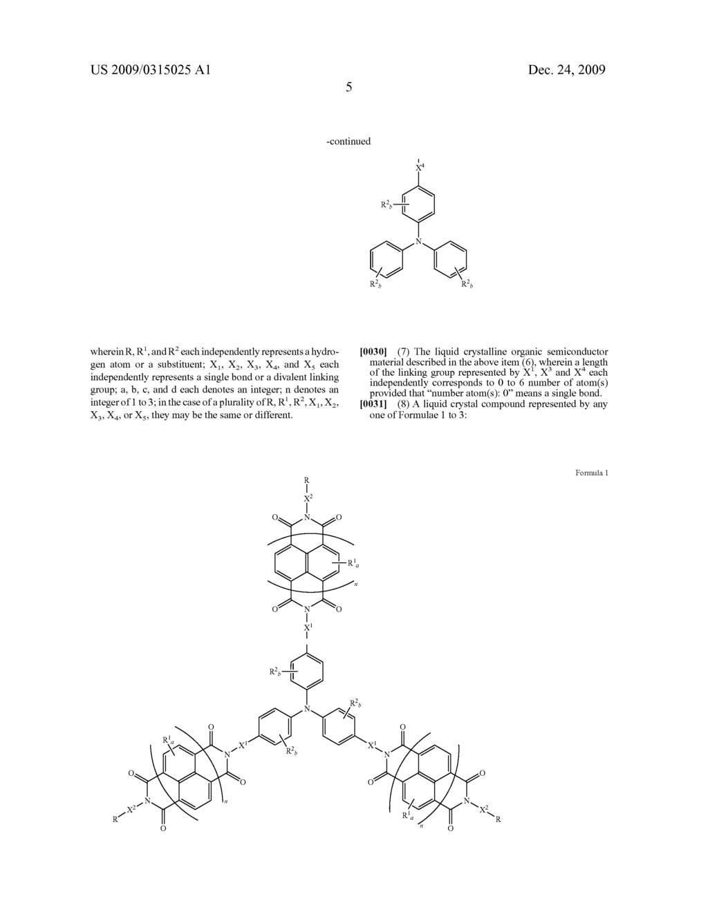 LIQUID CRYSTALLINE ORGANIC SEMICONDUCTOR MATERIAL AND ORGANIC ELECTRON DEVICE - diagram, schematic, and image 11