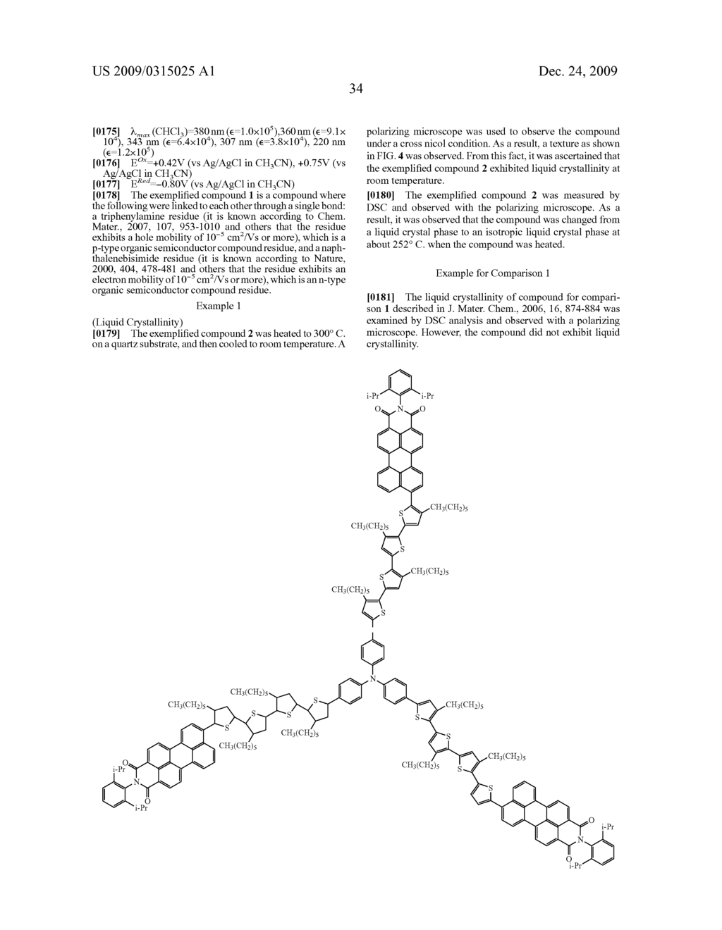 LIQUID CRYSTALLINE ORGANIC SEMICONDUCTOR MATERIAL AND ORGANIC ELECTRON DEVICE - diagram, schematic, and image 40