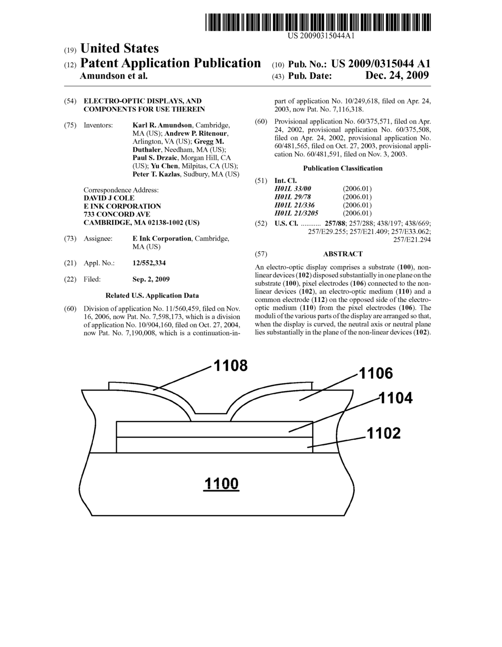 ELECTRO-OPTIC DISPLAYS, AND COMPONENTS FOR USE THEREIN - diagram, schematic, and image 01