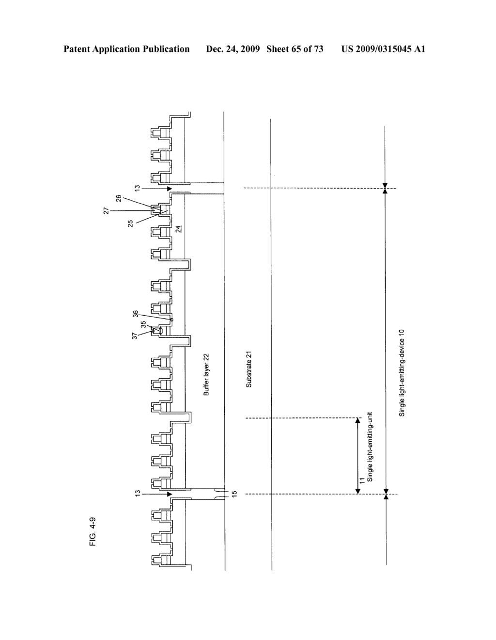 INTEGRATED SEMICONDUCTOR LIGHT EMITTING DEVICE AND METHOD FOR MANUFACTURING SAME - diagram, schematic, and image 66