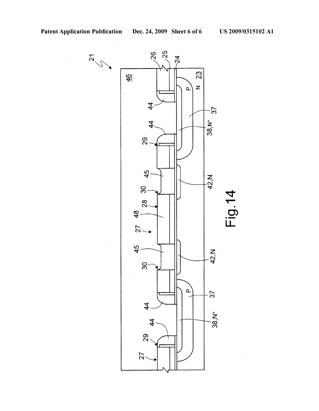 Process and system for manufacturing a MOS device with intercell ion implant - diagram, schematic, and image 07