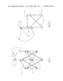 Foldable chair with a backrest unit diagram and image