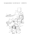 MODULAR HIGHCHAIR WITH HEIGHT ADJUSTMENT diagram and image