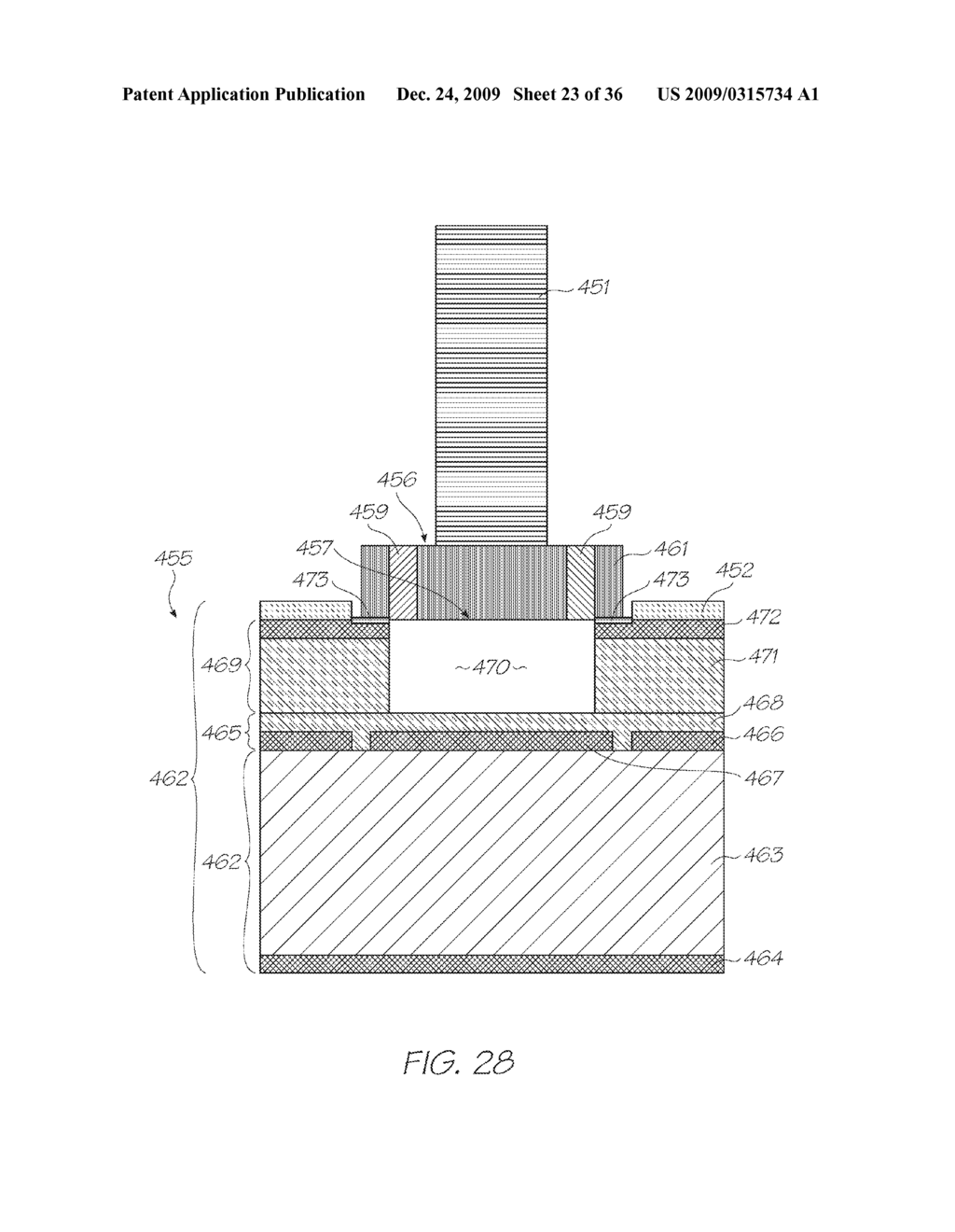 Electronic pen with automatically retractable nib - diagram, schematic, and image 24