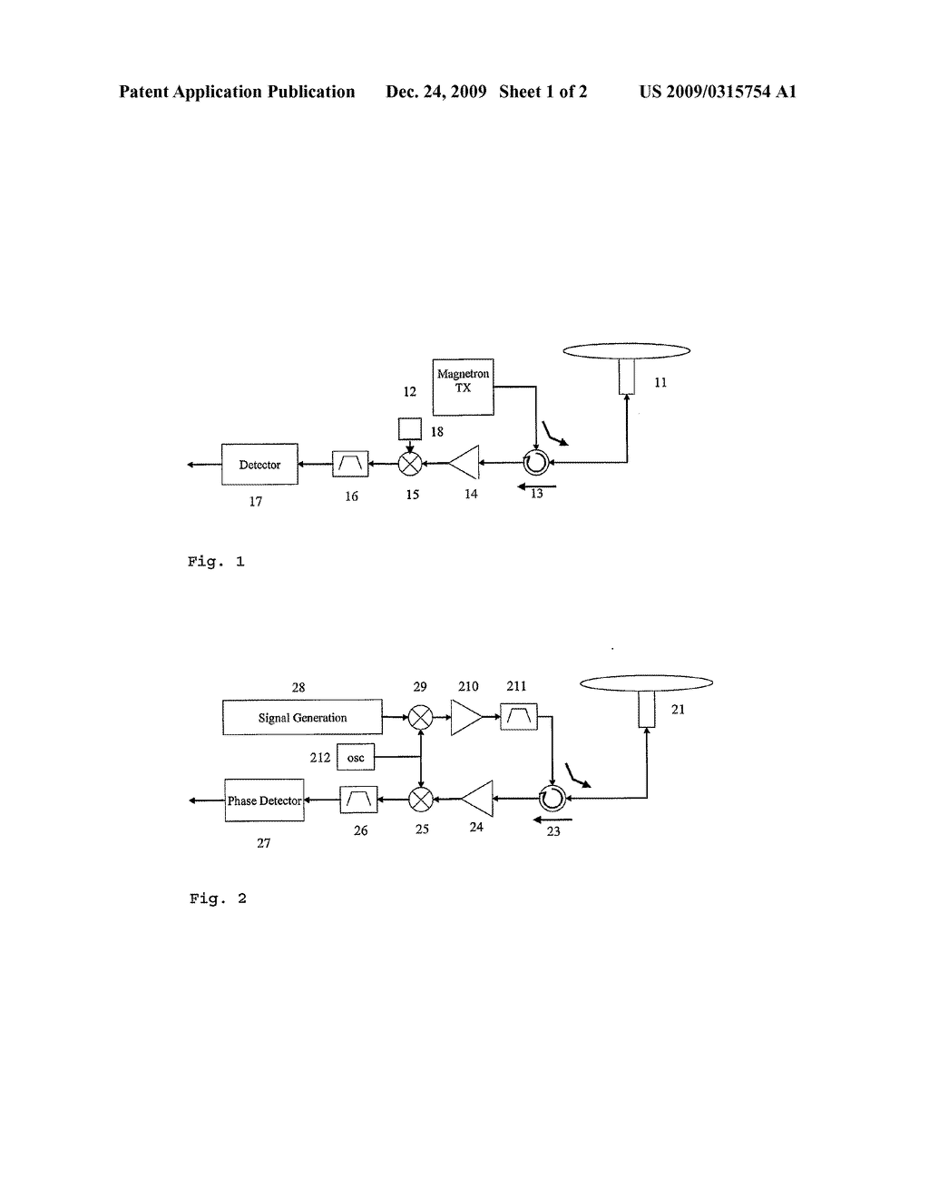 METHOD AND RADAR SYSTEM FOR COHERENT DETECTION OF MOVING OBJECTS - diagram, schematic, and image 02