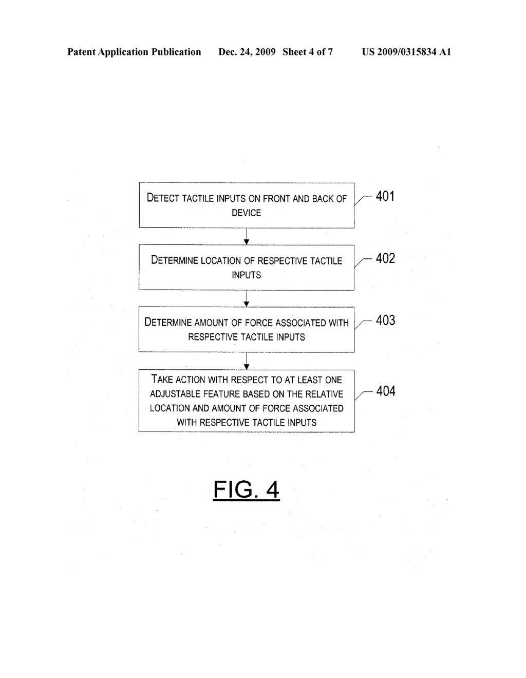 APPARATUS, METHOD AND COMPUTER PROGRAM PRODUCT FOR MANIPULATING A DEVICE USING DUAL SIDE INPUT DEVICES - diagram, schematic, and image 05