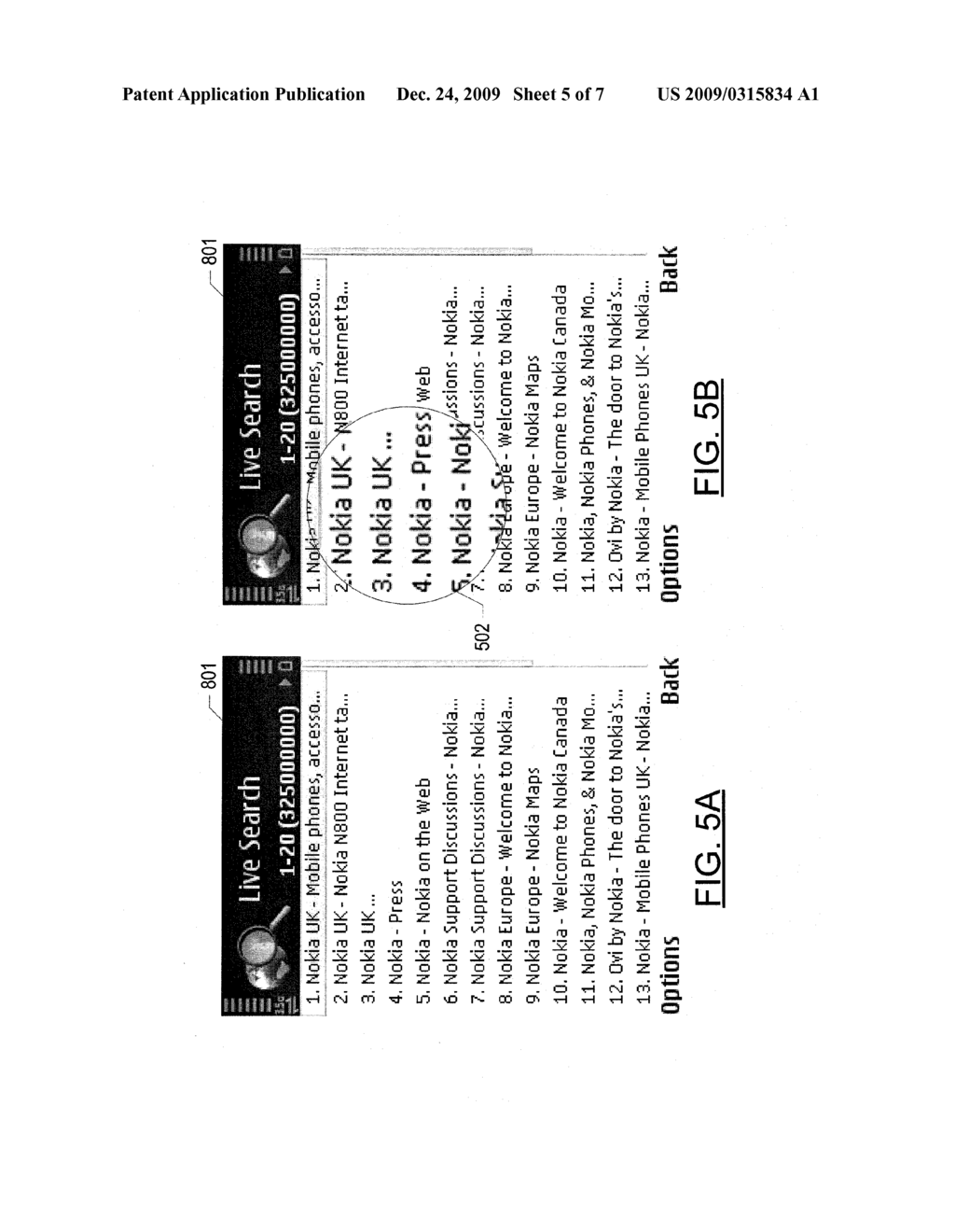 APPARATUS, METHOD AND COMPUTER PROGRAM PRODUCT FOR MANIPULATING A DEVICE USING DUAL SIDE INPUT DEVICES - diagram, schematic, and image 06