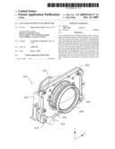 Lens adjusting device of projector diagram and image