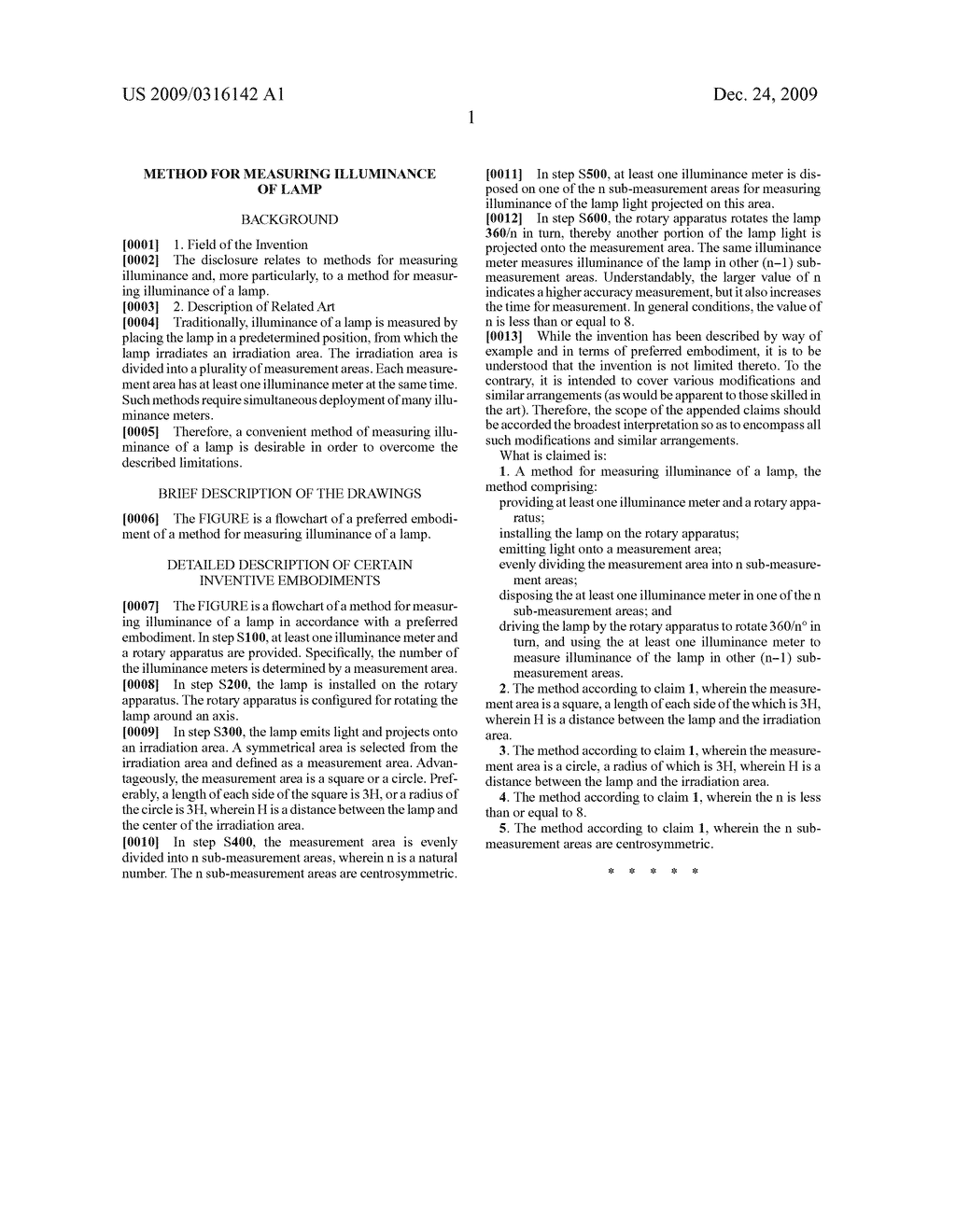 METHOD FOR MEASURING ILLUMINANCE OF LAMP - diagram, schematic, and image 03